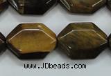 CTE112 15.5 inches 18*25mm octagonal yellow tiger eye beads wholesale