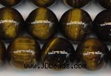 CTE1213 15.5 inches 12mm round AB grade yellow tiger eye beads