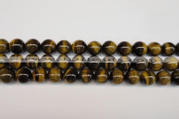 CTE1214 15.5 inches 14mm round AB grade yellow tiger eye beads