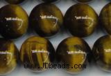 CTE1222 15.5 inches 14mm round AB+ grade yellow tiger eye beads