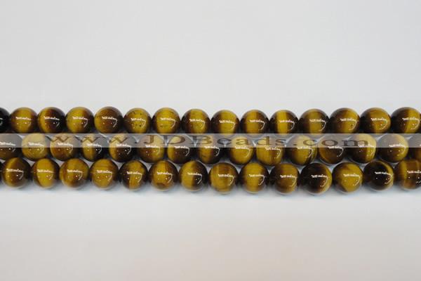 CTE1228 15.5 inches 10mm round A grade yellow tiger eye beads