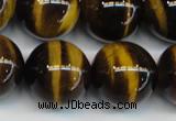 CTE1246 15.5 inches 14mm round AA grade yellow tiger eye beads