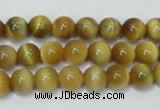 CTE128 15.5 inches 8mm round yellow tiger eye gemstone beads