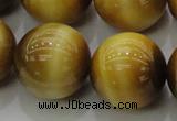 CTE1408 15.5 inches 20mm round golden tiger eye beads wholesale