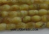 CTE1513 15.5 inches 4*6mm rice golden tiger eye beads wholesale