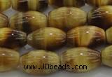 CTE1517 15.5 inches 10*14mm rice golden tiger eye beads wholesale