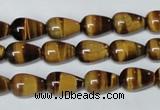 CTE152 15.5 inches 8*12mm teardrop yellow tiger eye gemstone beads