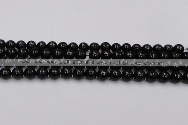 CTE1613 15.5 inches 10mm round A grade black tiger eye beads