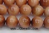 CTE1653 15.5 inches 10mm round sun orange tiger eye beads