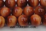 CTE1664 15.5 inches 12mm round sun orange tiger eye beads