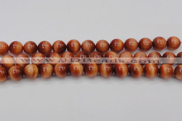 CTE1666 15.5 inches 16mm round sun orange tiger eye beads