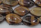 CTE1711 15.5 inches 12*18mm marquise yellow tiger eye beads