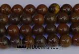 CTE1780 15.5 inches 4mm round yellow iron tiger beads wholesale