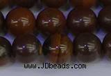 CTE1785 15.5 inches 14mm round yellow iron tiger beads wholesale