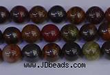 CTE1790 15.5 inches 4mm round red iron tiger beads wholesale