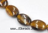 CTE18 15.5 inches 8*10mm oval yellow tiger eye beads Wholesale