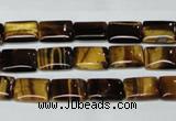 CTE188 15.5 inches 10*14mm rectangle yellow tiger eye gemstone beads