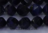 CTE1917 15.5 inches 8mm faceted nuggets blue tiger eye beads