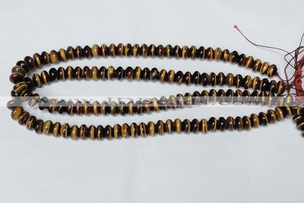 CTE193 15.5 inches 4*6mm rondelle yellow tiger eye gemstone beads