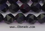 CTE1982 15.5 inches 8mm faceted nuggets blue tiger eye beads