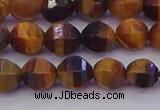 CTE1991 15.5 inches 6mm faceted round yellow tiger eye beads