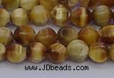 CTE1996 15.5 inches 6mm faceted round golden tiger eye beads