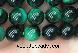 CTE2050 15.5 inches 4mm round green tiger eye beads wholesale