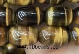 CTE2058 15.5 inches 8*12mm drum yellow tiger eye gemstone beads