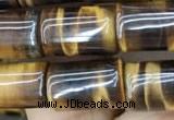 CTE2074 15.5 inches 8*12mm tube yellow tiger eye gemstone beads