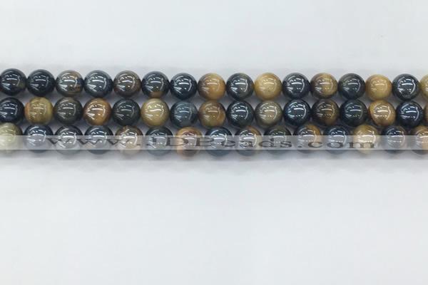 CTE2085 15.5 inches 6mm round AB-color blue & yellow tiger eye beads