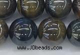 CTE2089 15.5 inches 14mm round AB-color blue & yellow tiger eye beads