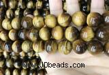 CTE2153 15.5 inches 18mm round yellow tiger eye beads wholesale