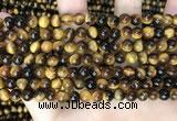 CTE2158 15.5 inches 6mm round yellow tiger eye gemstone beads