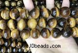 CTE2164 15.5 inches 18mm round yellow tiger eye gemstone beads