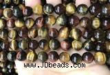 CTE2194 15.5 inches 12mm round mixed tiger eye beads wholesale