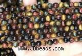 CTE2201 15.5 inches 6mm round mixed tiger eye gemstone beads