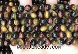 CTE2202 15.5 inches 8mm round mixed tiger eye gemstone beads