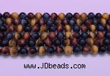 CTE2220 15.5 inches 8mm round colorful tiger eye gemstone beads