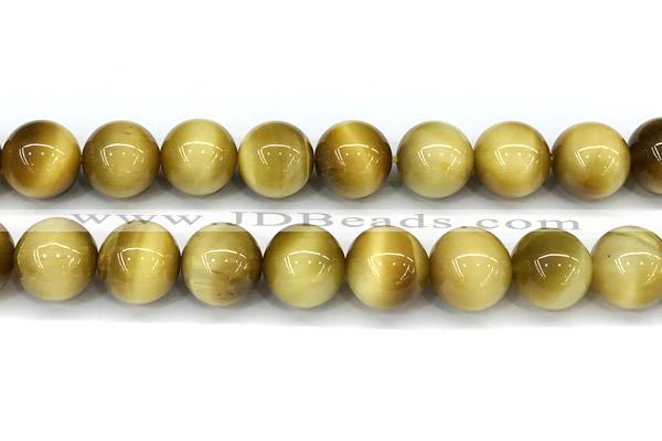 CTE2386 15 inches 14mm round golden tiger eye beads