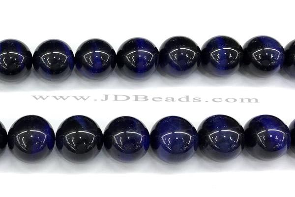 CTE2398 15 inches 16mm round blue tiger eye beads