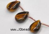 CTE25 teardrop 18*25mm yellow tiger eye beads Wholesale