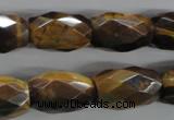 CTE334 15.5 inches 13*20mm faceted drum yellow tiger eye gemstone beads