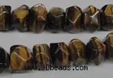 CTE336 15.5 inches 8*12mm faceted nuggets yellow tiger eye gemstone beads