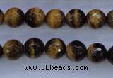 CTE423 15.5 inches 10mm faceted round yellow tiger eye beads