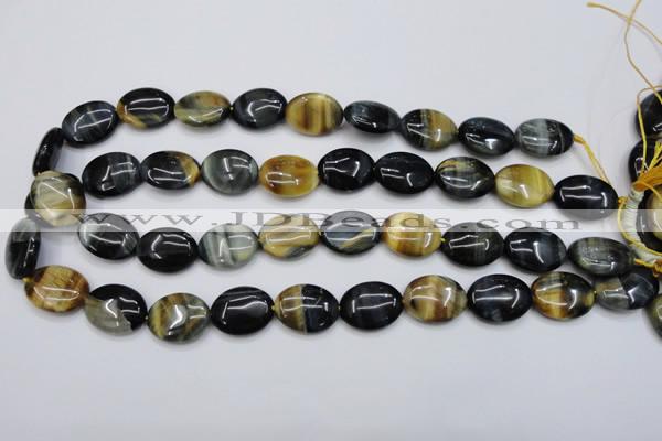 CTE571 15.5 inches 15*20mm oval golden & blue tiger eye beads