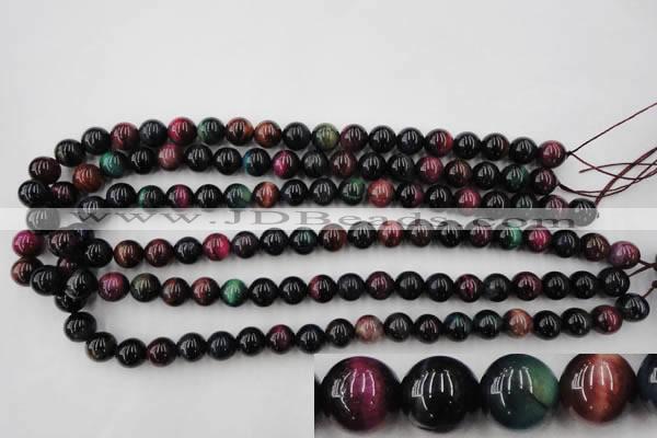 CTE593 15.5 inches 10mm round colorful tiger eye beads wholesale