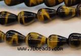 CTE607 15.5 inches 10*14mm teardrop yellow tiger eye beads wholesale