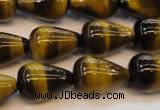 CTE609 15.5 inches 13*18mm teardrop yellow tiger eye beads wholesale