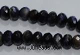 CTE940 15.5 inches 5*8mm faceted rondelle dyed blue tiger eye beads