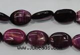 CTE993 15.5 inches 10*14mm oval dyed red tiger eye beads wholesale